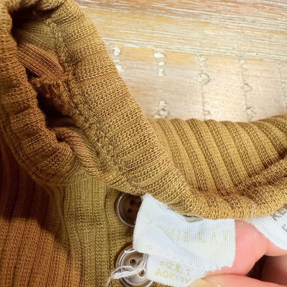 Jamie Kay Ribbed Baby Romper Jumpsuit - Picture 3 of 5